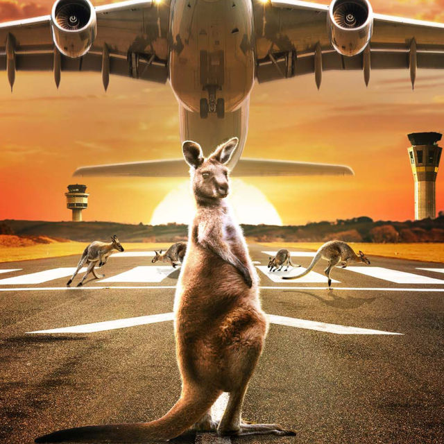 Melbournen lentokentällä