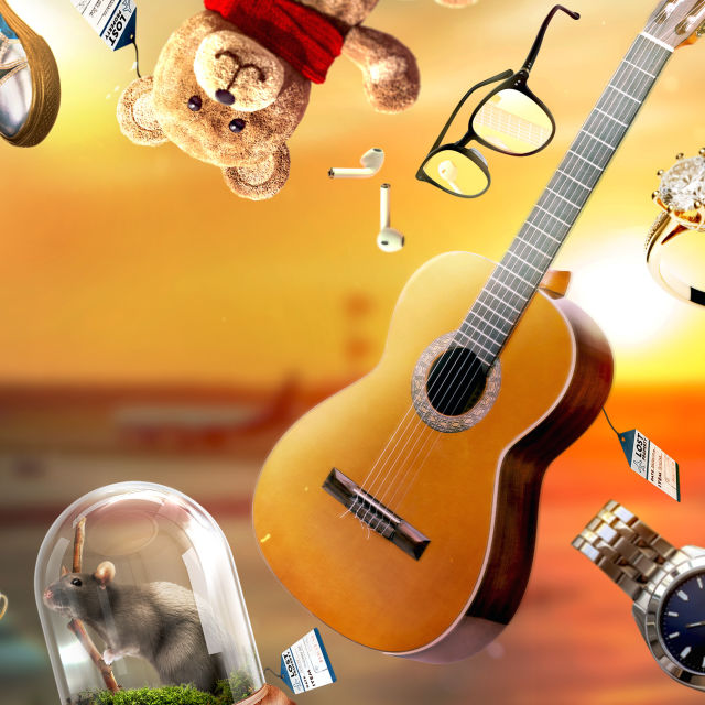 Lentokenttien löytötavarat