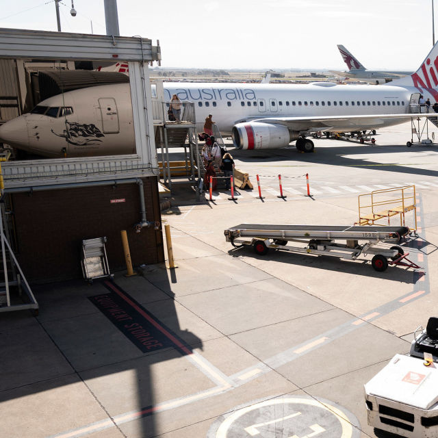 Inside Melbourne Airport