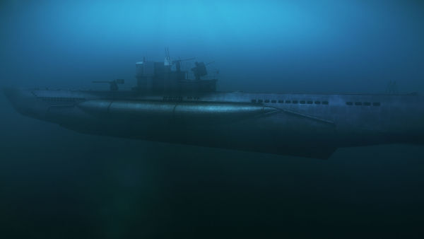 O Submarino Nazi Afundado