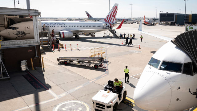 Inside Melbourne Airport