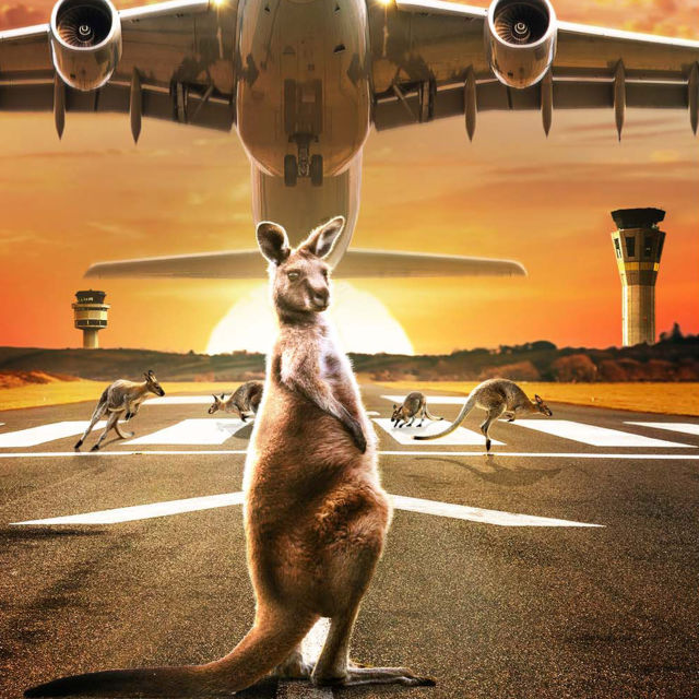 Inside Melbourne Airport